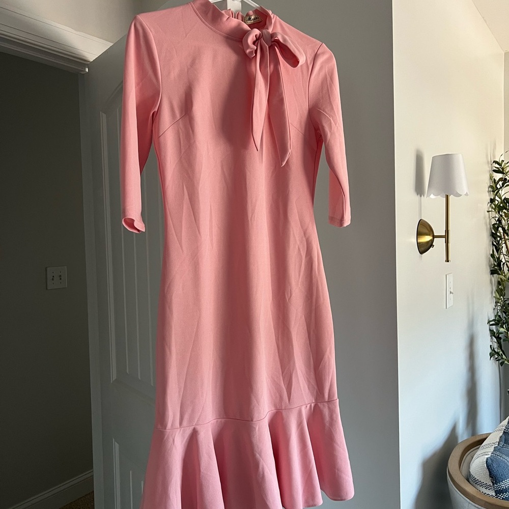 Pink Bow Tie Dress